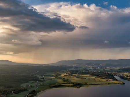 Øvre Eiker | Fiskumvannet and Vestfossen storm 2023
