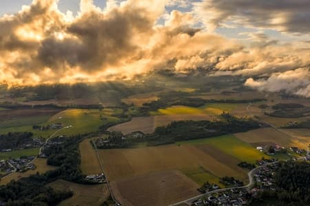 Hokksund Skotsmoen fields late summer 2025
