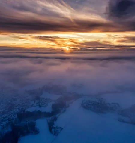 Hokksund under clouds Winter 2024