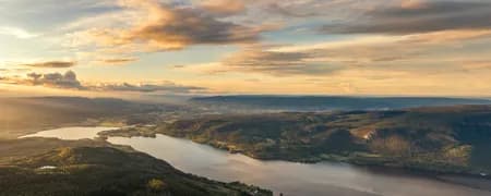 Vestfossen panorama 2023 From Mastebogen