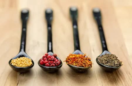 Spoons full of spices