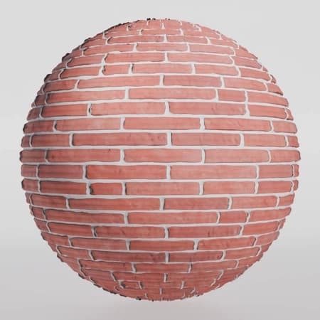 AI Texture Brick 004 red Tiled ORM 2k