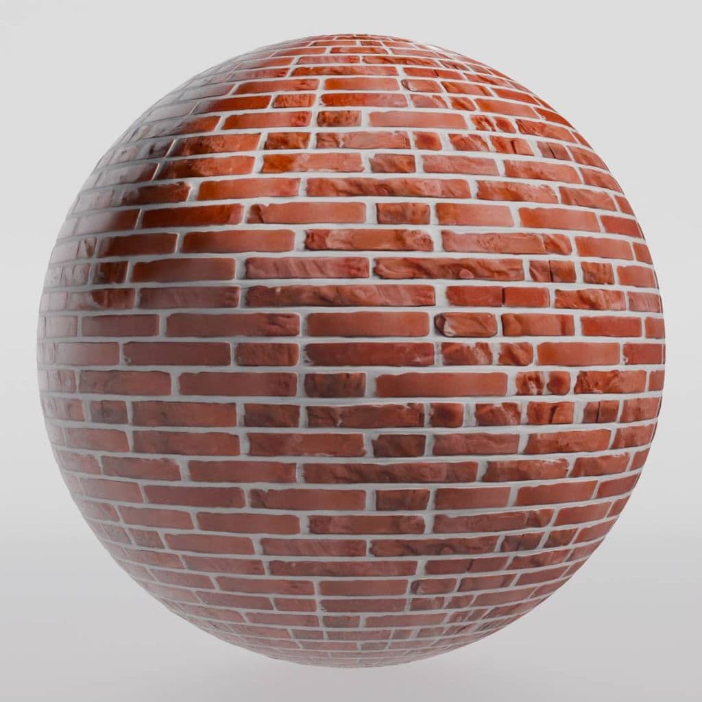 AI Texture Brick 005 red Tiled ORM 2k