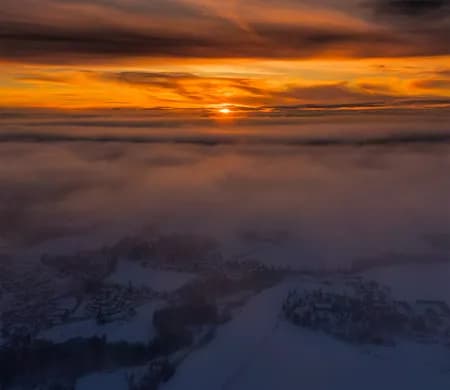 Hokksund under clouds Winter 2024