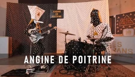 Angine de Poitrine Polka-Dot Masks Live Performance Photo