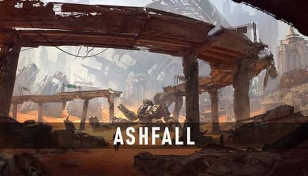 Ashfall Game highway with armored convoy
