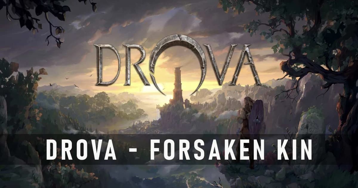 Drova Forsaken Kin Dark Fantasy Pixel Tower In A Grim Forest Landscape