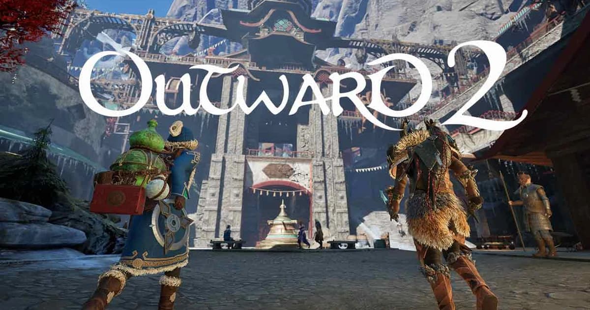 Outward 2 co op players fighting monsters in the wilderness