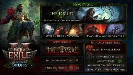 Fate of the Vaal league launches with new Druid builds and uniques