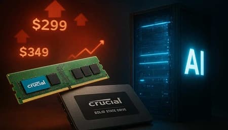 Micron Ends Crucial Brand AI Shift Stock Image