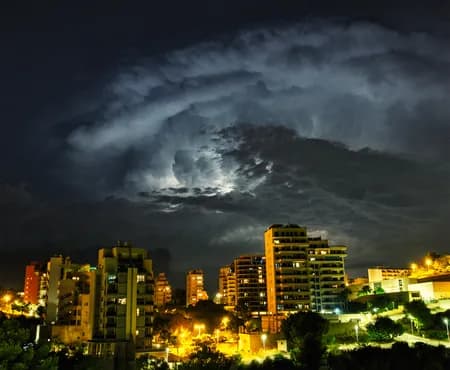 Night storm in Calp 2023