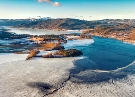 Krøderen lake 2021 Early spring