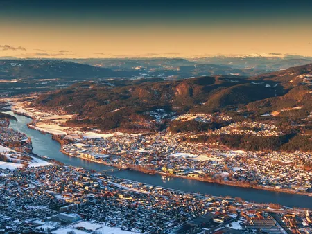 Mjøndalen Sunset from Konnerud