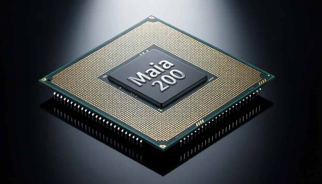 Microsoft Maia 200 AI Chip Close-Up 3nm Design