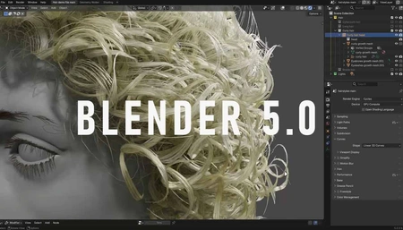 Blender 5.0 with ACES & HDR pipeline, fresh modifiers, better Cycles rendering, Storyboarding template